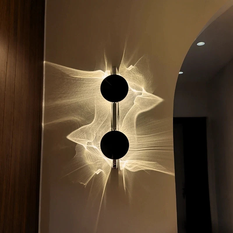 Ripple wall sconce, water light effect, view 2