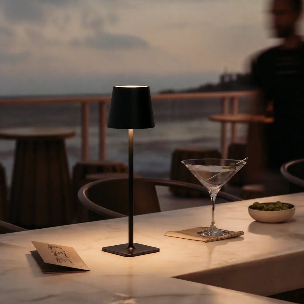 Cordless table lamp, rechargeable LED, view 1
