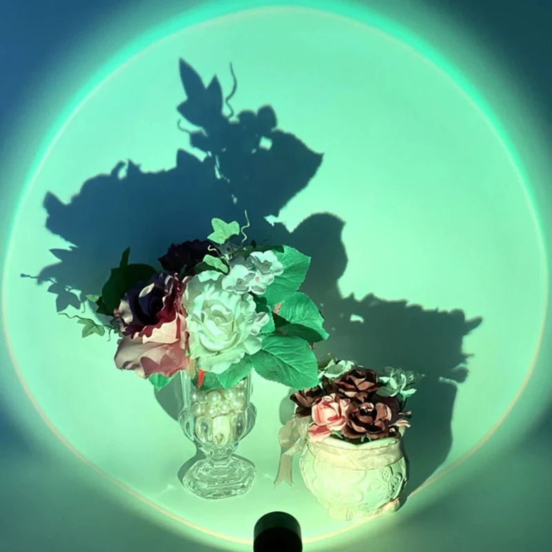 Sunset lamp projector night light, view 6