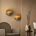 Wall candle holder, hammered metal, view 1