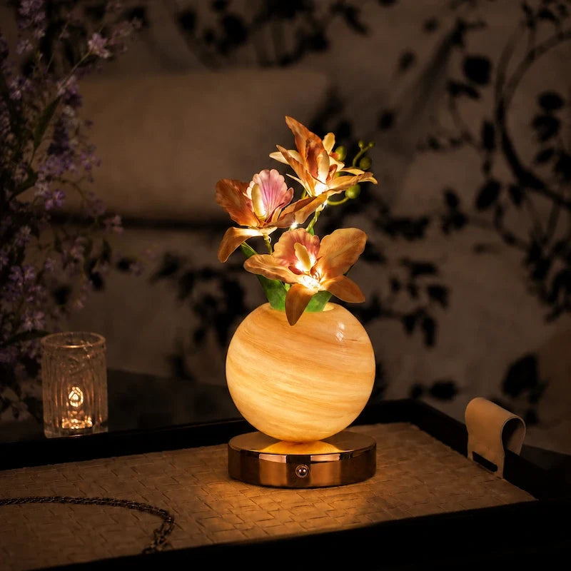Cordless orchid lamp, rechargeable, view 2
