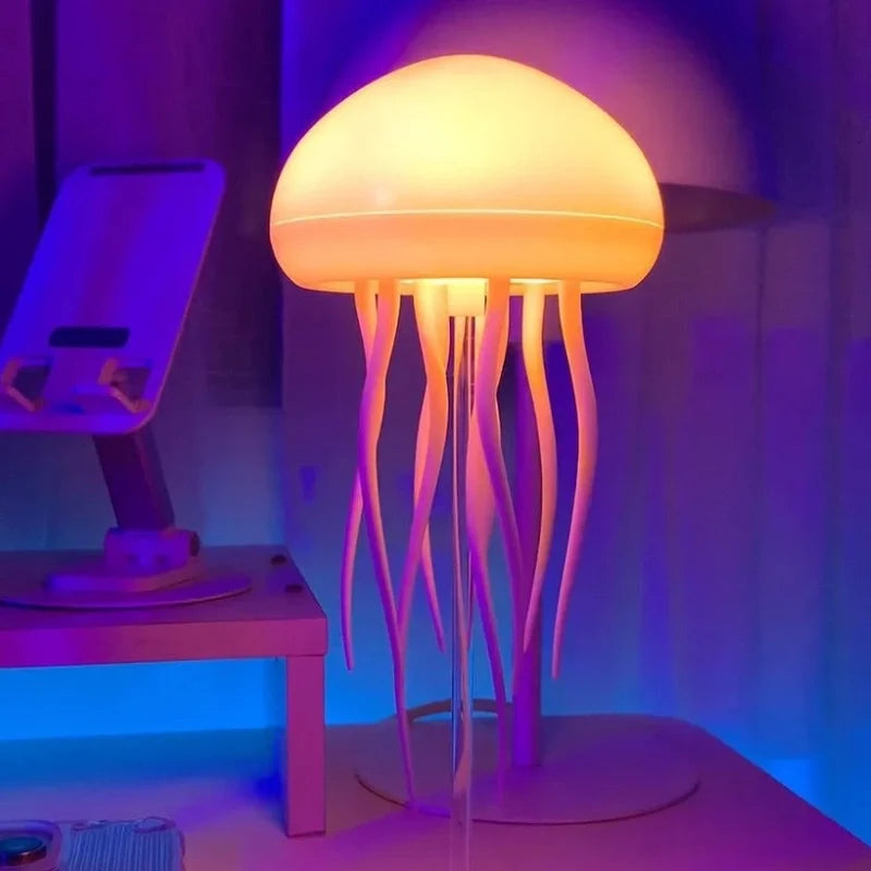 Jellyfish lamp, LED night light, view 4