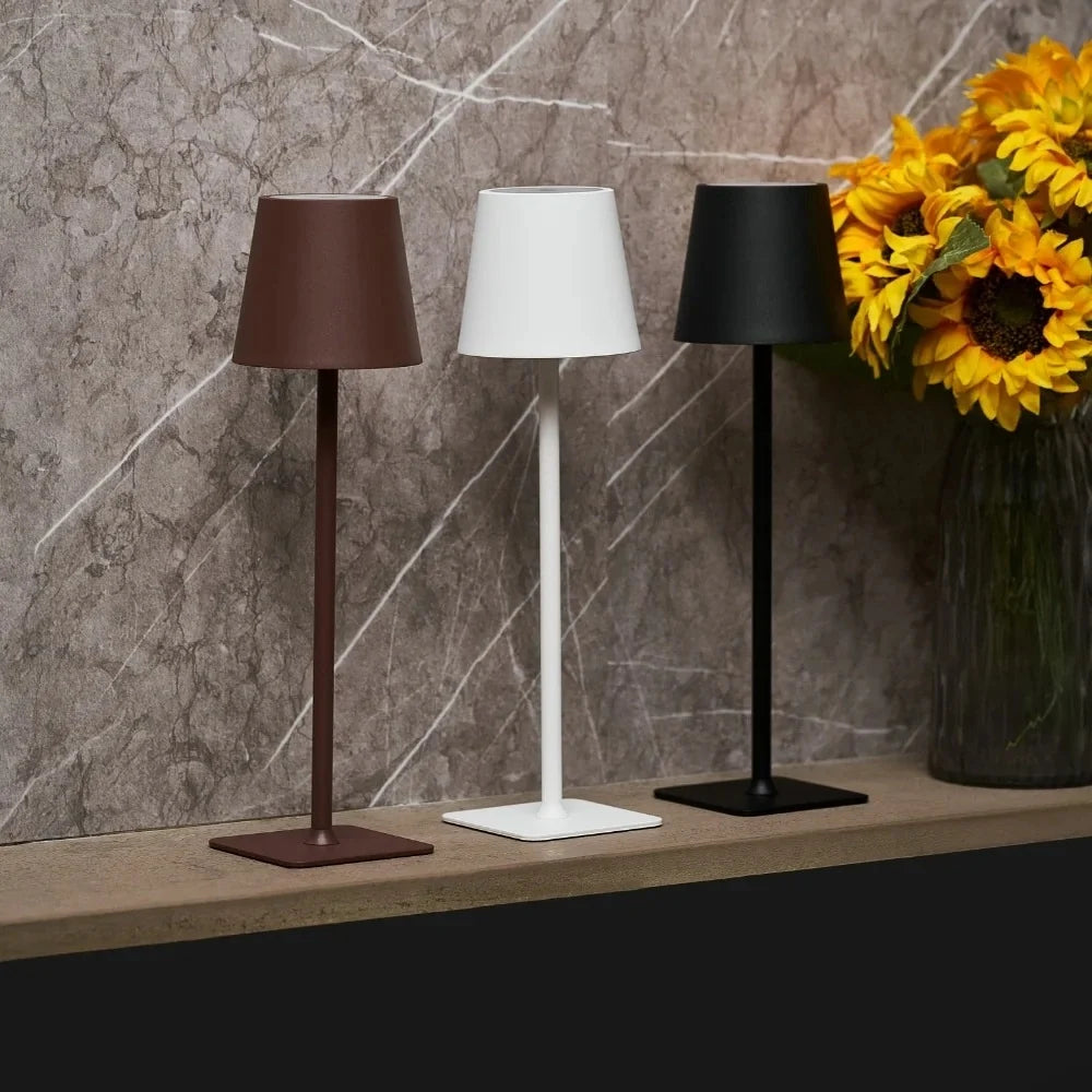 Cordless table lamp, rechargeable LED, view 2