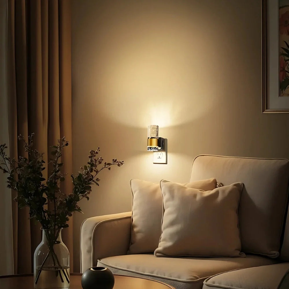 Plug in night light, dusk to dawn sensor, view 4