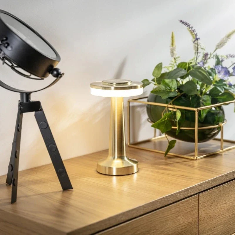 Cordless bar table lamp, rechargeable LED, view 3