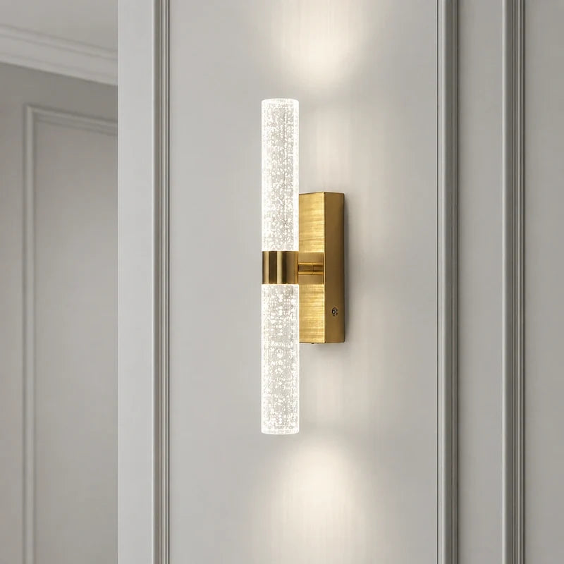 Gold wall sconce, cordless rechargeable, view 8