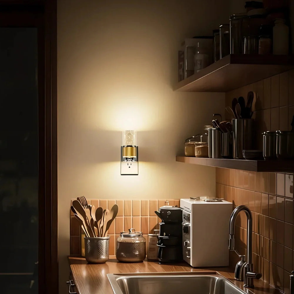Plug in night light, dusk to dawn sensor, view 5