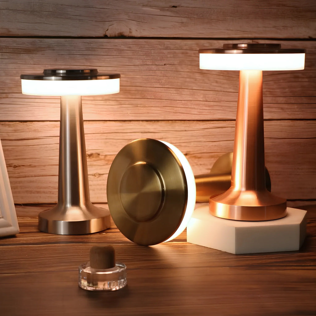 Cordless bar table lamp, rechargeable LED, view 9
