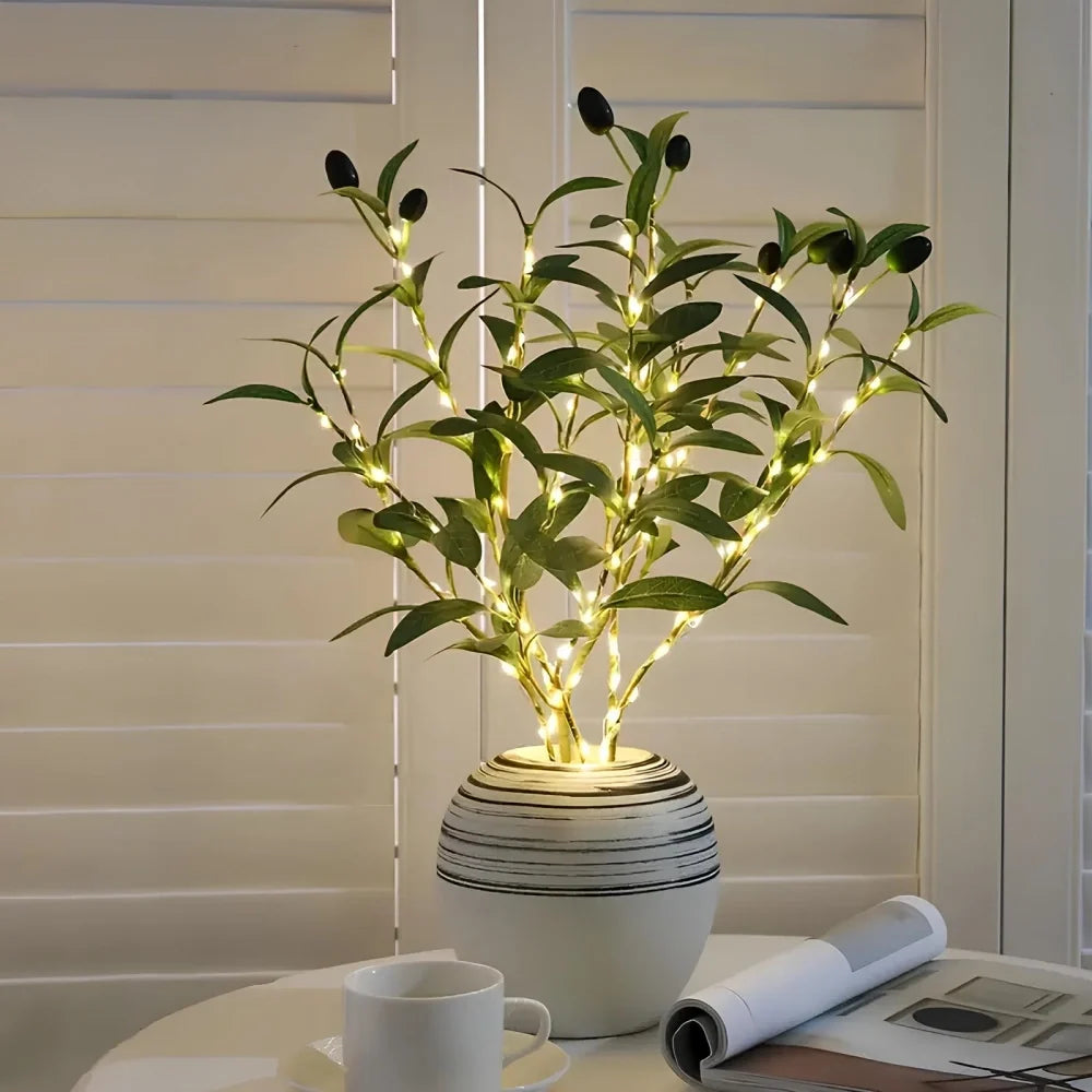 lighted branches battery operated, olive branch