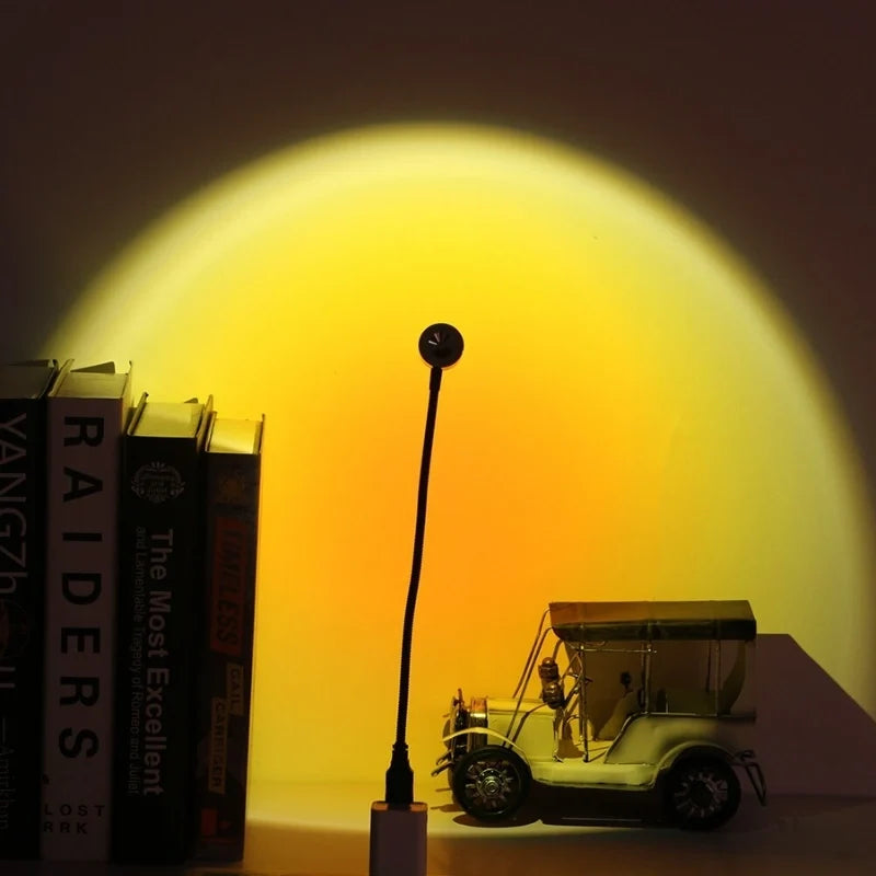 Sunset lamp projector night light, view 8