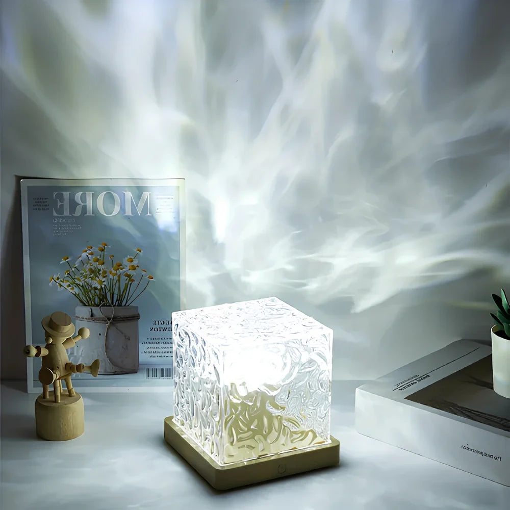 Northern lights cube lamp with remote, view 7