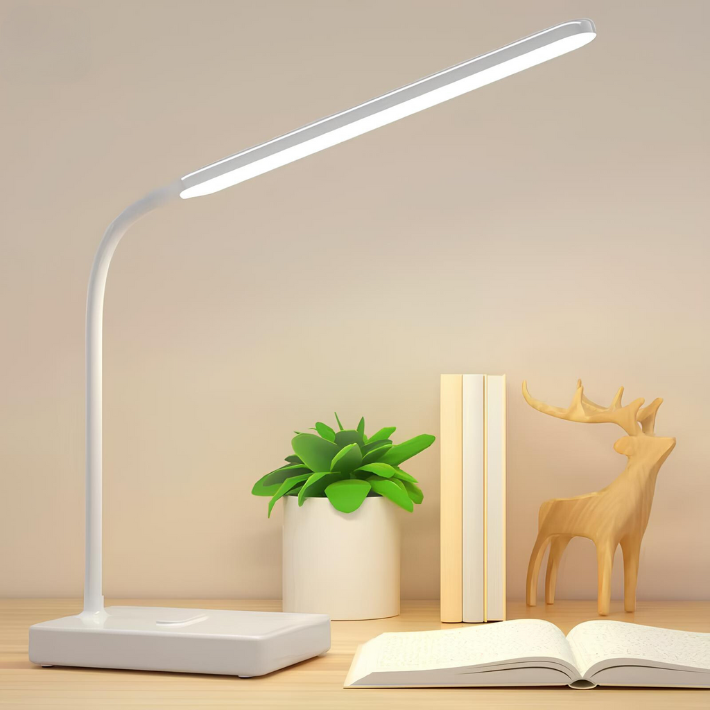 LED desk lamp, rechargeable or plug-in, view 2
