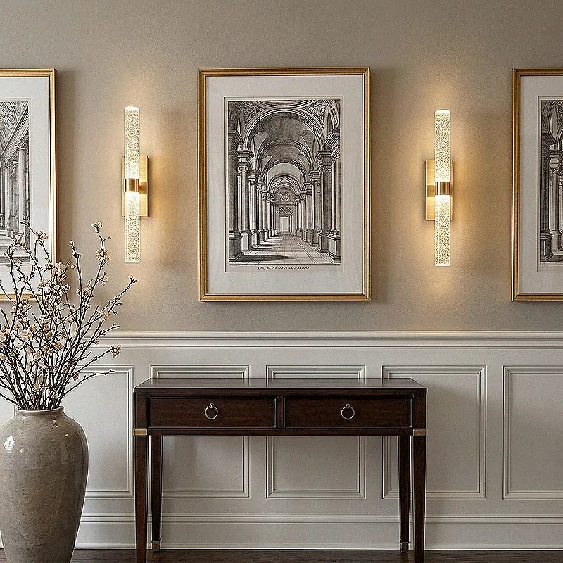 Gold wall sconce, cordless rechargeable, view 5