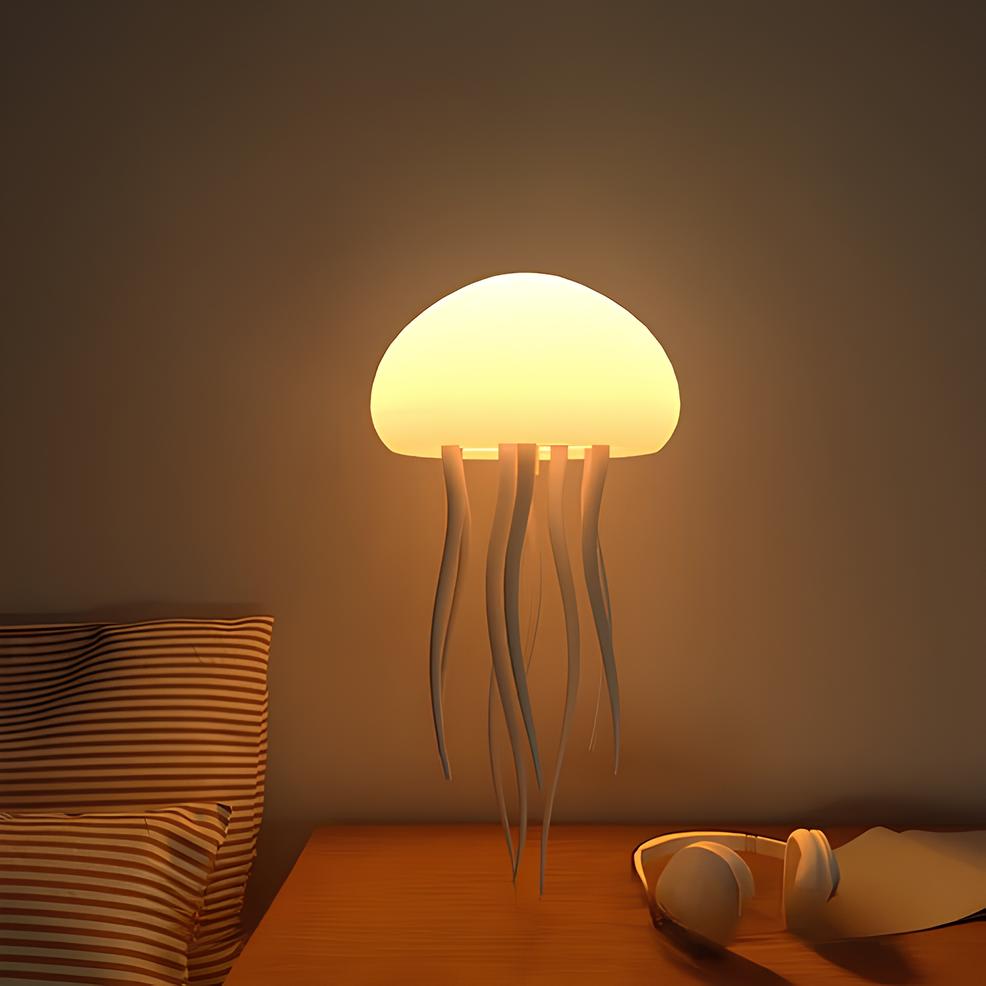 Jellyfish lamp, LED night light, view 1