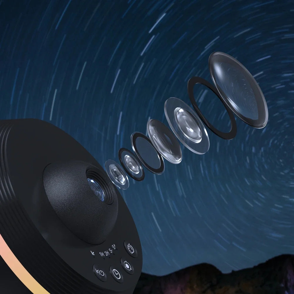 Galaxy projector with motif discs, view 7
