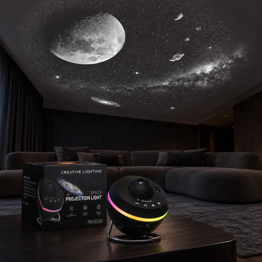 Galaxy projector with motif discs, view 4