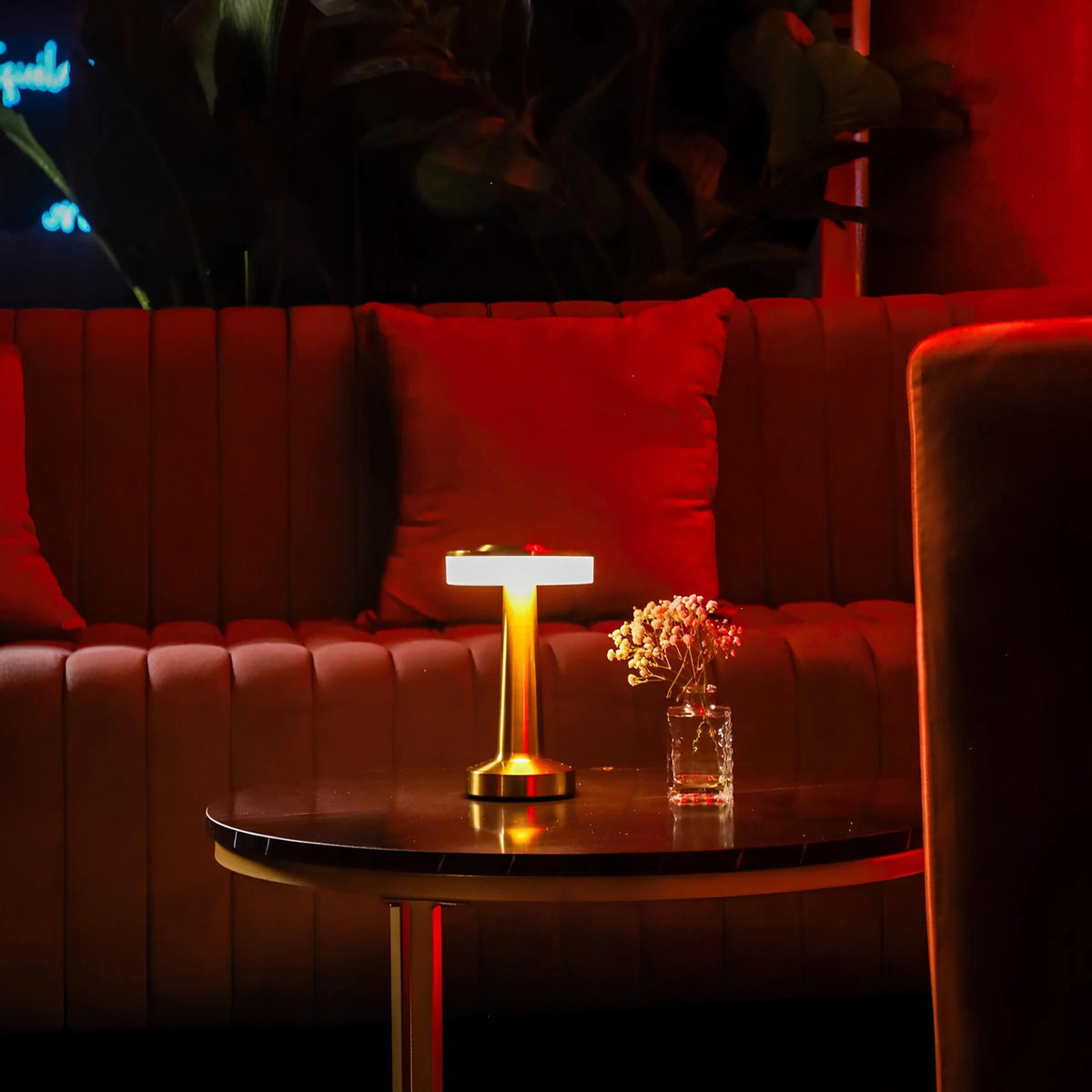 Cordless bar table lamp, rechargeable LED, view 4