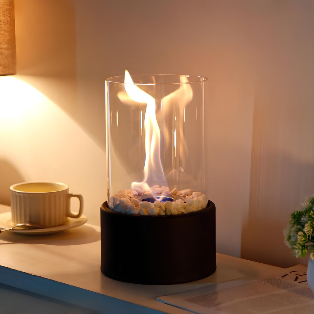 Indoor glass oil lamp, view 4