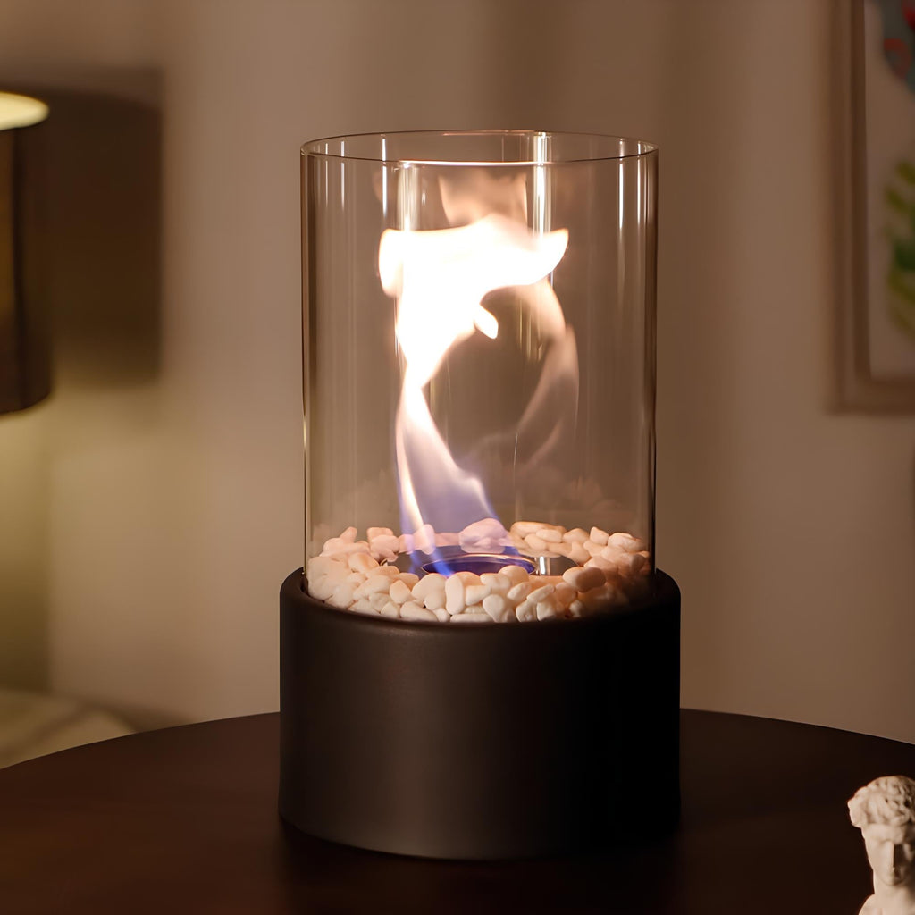 Indoor glass oil lamp, view 3